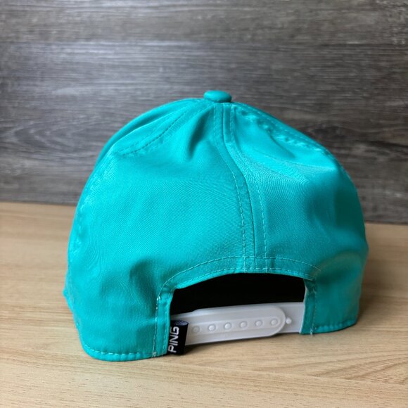 Ping Hat Cap Snapback Blue Costal Performance Golf Golfing Adjustable - Picture 5 of 10